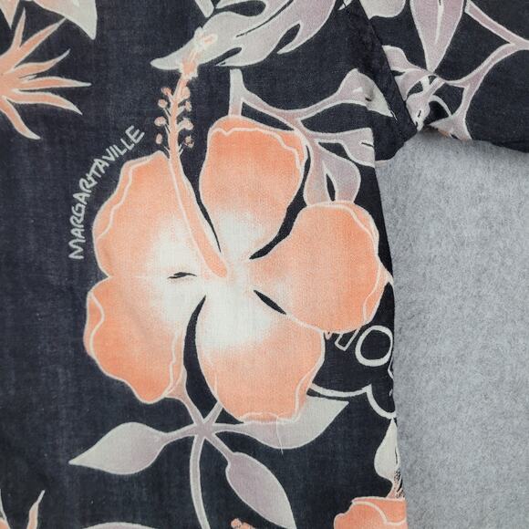 Margaritaville Shirt Mens Size Small Short Sleeve Button Down Floral Hawaiian - Picture 5 of 15